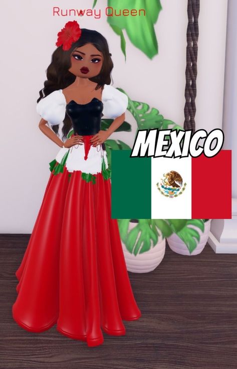 Mexican Culture Dress To Impress, Mexican Dress Dti, Dress To Impress Mexican, Mexican Dti Outfits, Dress To Impress My Culture, Culture Dti Outfit, Mexican Dress To Impress, Dress To Impress Pop Culture Theme, Your Culture Outfit Dress To Impress