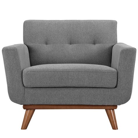 Engage Arm Chair Grey Armchair, Upholstered Armchair, Beautiful Sofas, Modern Accent Chair, Modway Furniture, Fabric Armchairs, Upholstered Fabric, Upholstered Arm Chair, Room Chairs