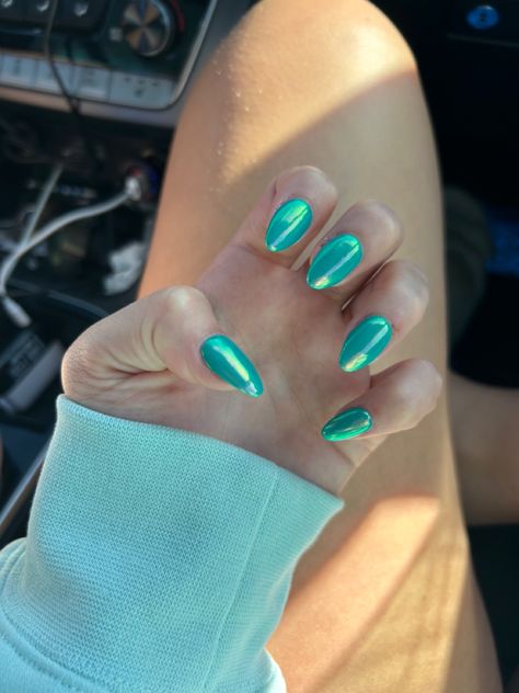 Teal Nail Designs, Teal Nails, Turquoise Nails, Mermaid Vibes, Smink Inspiration, Summery Nails, Makijaż Smokey Eye, Nails Only, Thanksgiving Nails