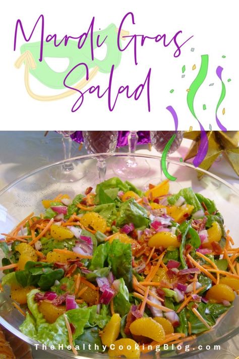 Mardi Gras Salad Recipe for Your Festive Mardi Gras Menu Mardi Gras Salad, Mardi Gras Recipes Easy, Mardi Gras Appetizers, Mardi Gras Party Food, Muffuletta Recipe, Mardi Gras Dinner, Chicken And Quinoa, Crawfish Recipes, Mardi Gras King Cake