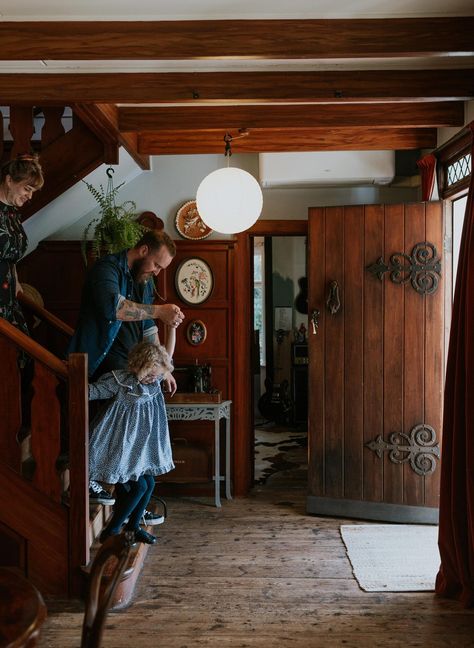 Greenland Houses Interior, Scotland Homes Interior, Navy Cottage Kitchen, Fairytale Home Interior, Fairytale Cottage Aesthetic Interior, Fairy Tale Cottage Interior, Storybook Cottage Interior, Hobbit Home Aesthetic, Fairytale Cottage Aesthetic