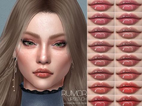 This pin is for make-up for the sims 4, please enjoy I will start posting more on this CC page so stay tuned in :) Sims 4 Cc Makeup Lip Gloss, Sims 4 Cc Lip Gloss, Sims 4 Cc Makeup Lipsticks, Sims 4 Lipgloss, Sims Blueprints, Sims Face, Sims 4 Makeup, Cc Makeup, Female Lips