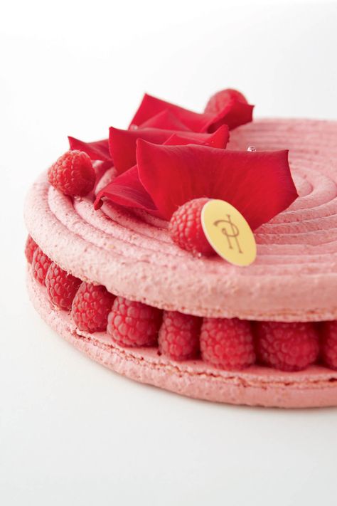 Ispahan from My Best: Pierre Hermé by Pierre Hermé Types Of Pastry, Alain Ducasse, Red Rose Petals, Asian Grocery, Different Cakes, Almond Cream, Pastry Brushes, Pastry Bag, Ground Almonds