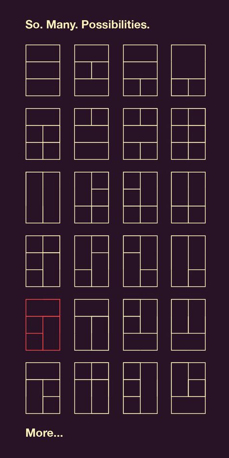 Hierarchical Grid Design, Graphic Design Composition Layout, Modular Poster Design, Modular Grid Design Layout, Graphic Design Grid System, Modular Graphic Design System, Image Grid Layout Design, Grid Poster Design Layout, Modular Layout Design