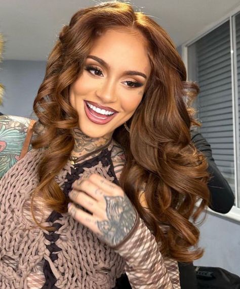 Kehlani Instagram, Color Block Hair, Honey Brown Hair, Kehlani, Auburn Hair, Baddie Hairstyles, Ginger Hair, Pretty Eyes, Fall Hair