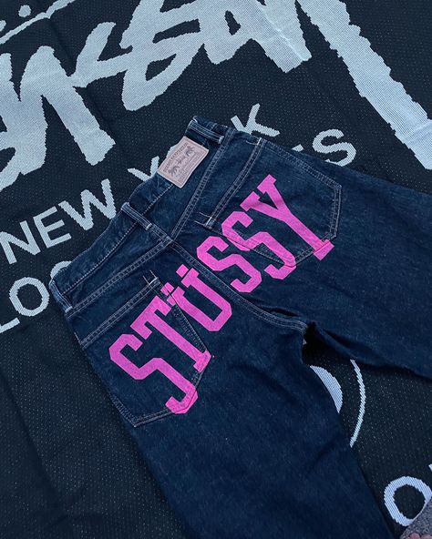 denim Stussy Jeans, Where To Buy Jeans, Denim Diy Clothes, Jeans Custom, Diy Clothes Design, Guys Clothing Styles, Denim Diy, Really Cute Outfits, Girly Fashion