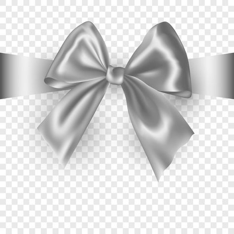 Silver ribbon bow with shadow isolated o... | Premium Vector #Freepik #vector #ribbon #gift #bow #silver Christmas Gift Bow, Silver Baubles, Laptop Background, Ribbon Logo, Twisted Ribbons, 21st Party, Gift Bow, Blue Christmas Tree, Ribbon Banner