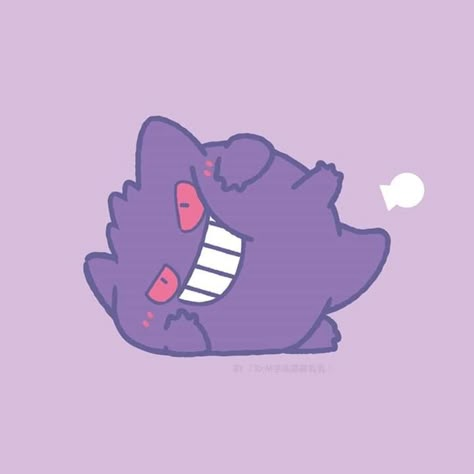 Cute Gengar, Gengar Evolution, Gengar Pokemon, Ghost Pokemon, Pokemon Theme, Wallpaper Doodle, Cute Pokemon Wallpaper, Pokemon Memes, Halloween Wallpaper Iphone