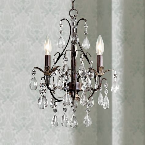 Mini Chandeliers - Luxe Looks for the Bedroom, Bathrooms, Closet and More | Lamps Plus Chandelier Over Tub, Small Crystal Chandelier, Minka Lavery Lighting, Bathroom Chandelier, Kitchen Chandelier, Crystal Wall Sconces, Small Chandelier, Bronze Chandelier, 3 Light Chandelier