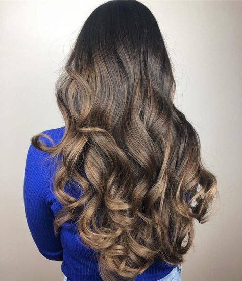 Big Bouncy Brunette Curls Big Curls For Long Hair, Brunette Curls, Natural Dark Hair, Golden Brown Hair Color, Golden Brown Hair, Brown Hair Dye, Curls For Long Hair, Brown Hair Color, Big Curls