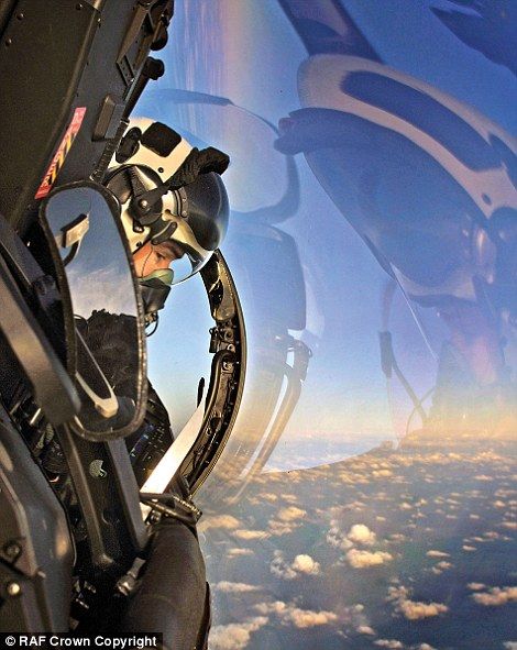 Eurofighter Typhoon: Life in the cockpit of 1,320mph aircraft with 65,000ft maximum altitude A Room With A View, F22 Raptor, Office Window, Room With A View, His Office, Military Jets, Fighter Pilot, Royal Air Force, Fighter Planes