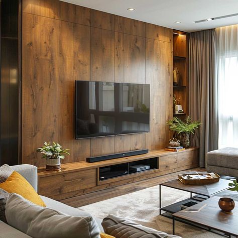 21+ Sleek PVC Panel Designs to Enhance Your LED TV Setup • 333+ Art Images Tv Panel Design Modern, Led Tv Panel Design, Wood Paneling Living Room, Small House Living Room, 60 Inch Tv, 70 Inch Tv, Tv Unit Designs, Tv Setup, 60 Inch Tv Stand