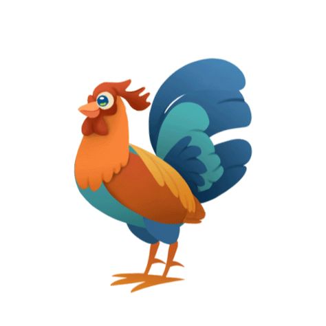 Animal Pictures For Kids, Farm Animals Preschool, Animals Gif, Cartoon Rooster, 2d Character Animation, Funny Emoji Faces, Rooster Art, Unity 3d, Animated Animals