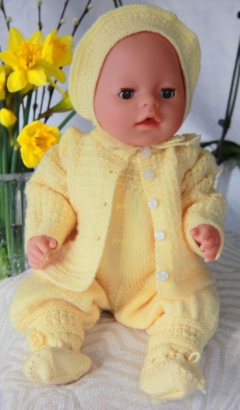 Doll knitting patterns | Knitting patterns for dolls | Knitting patterns doll | Dolls Clothes Knitting Patterns Free, Knitted Dolls Clothes Free Patterns, Free Dolls Clothes Knitting Patterns English, Knitting Dolls Clothes Free Patterns English, 1940s Crochet, Easter Knitting, Sirdar Knitting Patterns, Baby Born Kleidung, Baby Born Clothes