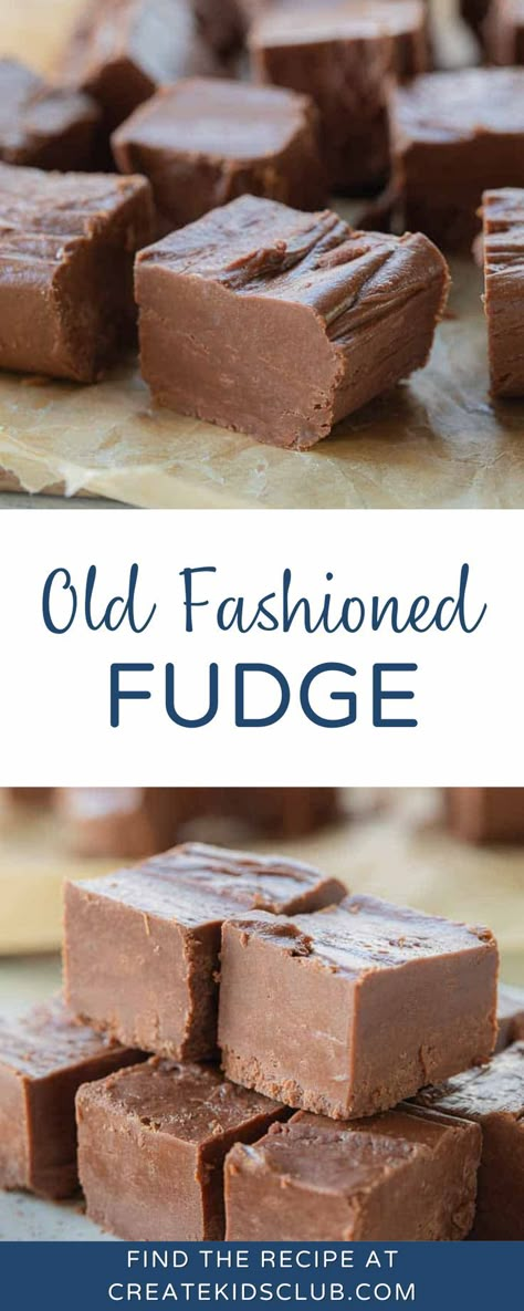 Our old fashioned fudge recipe is simplified with current ingredients but tastes just like the fudge you remember from long ago. This quick and simple fudge is a family favorite and is made in just 10 minutes. Gluten-free. There isn’t a better time to create a mouth-watering fudge recipe than around the holidays. It makes the best bite-sized treat for everyone to enjoy. Serve at home or give as a gift this season. Old Fashioned Chocolate Fudge, Homemade Chocolate Fudge, Best Fudge Recipe, Best Fudge, Old Fashioned Fudge, Homemade Fudge Recipes, Chocolate Candy Recipes, Fudge Recipes Chocolate, Oh Fudge