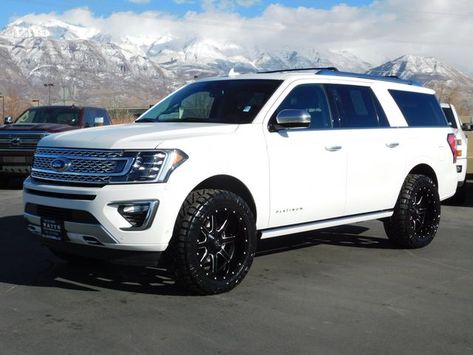 2020 Used Ford Expedition Max PLATINUM at Watts Automotive Serving Salt Lake City & Provo, UT, IID 20327764 Ford Expedition Max Platinum, Lifted Ford Expedition, Ford Expedition Accessories, Lifted Expedition, F150 Accessories, Ford Girl, Lifted Ford, Fuel Wheels, Mom Car