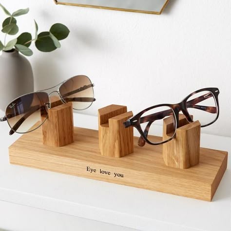 Wooden Glasses Holder, Eye Glasses Holder, Sunglasses Stand, Wooden Glasses, Glasses Stand, Dog With Glasses, Personalised Glasses, Gift For Grandparents, Wood Shop Projects