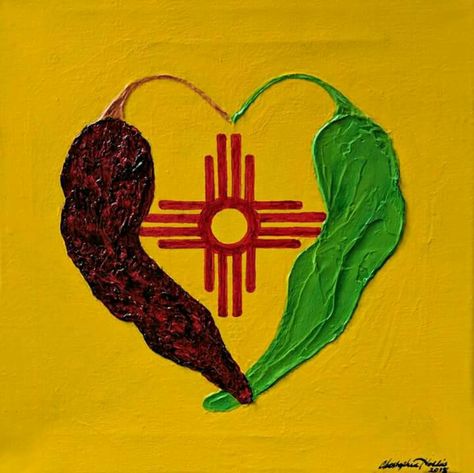 Red Green New Mexico Chile New Mexico Aesthetic, New Mexico Tattoo, Sante Fe New Mexico, New Mexico Chile, Mexico Tattoo, New Mexico Style, New Mexico Homes, Southwest Usa, Mexico Culture