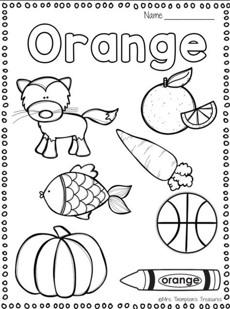 Preschool Color Worksheets, Preschool Alphabet Activities, Alphabet Lesson Plans, Preschool Math Activities, Toddler Alphabet, Colors Activity, Orange Printable, Preschool Color Activities, Color Worksheets For Preschool