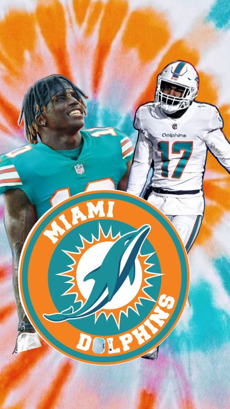 Dolphins Wallpaper, Miami Dolphins Wallpaper, Cool Football Pictures, Miami Wallpaper, Blaze And The Monster Machines Party, Jaylen Waddle, Nfl Dolphins, Miami Dolphins Logo, Miami Dolphins Football