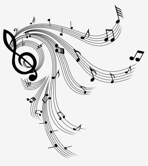 Music Clipart, Cute Black And White, Decorative Pattern, Cute Cute, Cute Notes, Musical Notes, Music Note, Music Notes, Cute Black