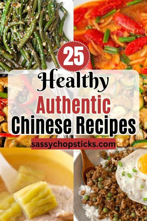 When it comes to delicious and nourishing meals, healthy authentic Chinese recipes have so much to offer! Check out these 25 recipes! Asian Recipes Authentic Chinese Food, Chinese Vegetables Recipes, Chinese Recipes Authentic, Healthy Asian Meals, Easy Chinese Chicken Recipes, Best Chinese Recipes, Vegetarian Chinese Recipes, Chinese Meals, Healthy Chinese Recipes