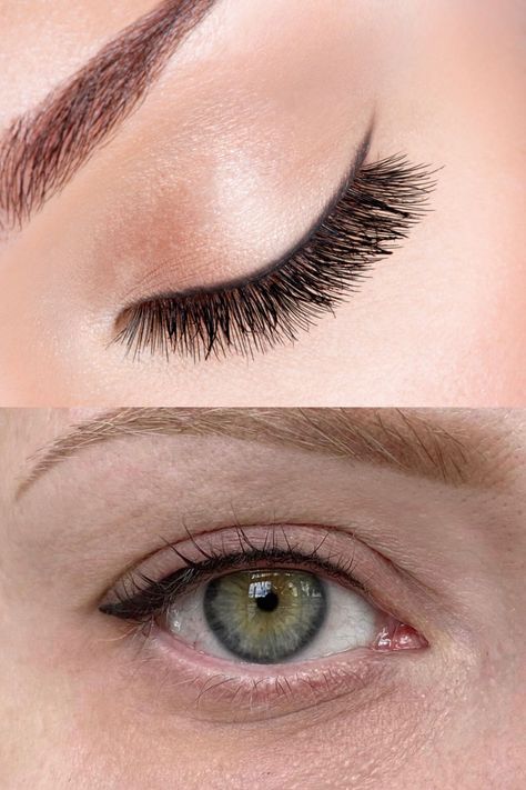 Eyeliner Tattoo- Eyebrowsbar.com Eyeliner Tattoo, Healing Tattoo, Tattoo Aftercare, Eyebrows, Eyeliner, Hair Makeup, Healing, Tattoos, Makeup