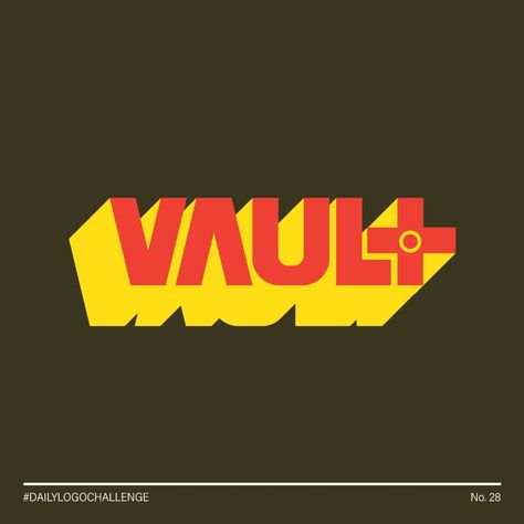 Day 28 of Logo Design Challenge - Vault The theme for this logo is a "Hip Clothing Brand" with visuals of a trendy type logo. What I was thinking while creating this was "I can see this on a shirt" simple yet bold. Follow me for more: @fezthedesigner . Challenge yourself as well @dailylogochallenge #DailyLogoChallenge #LogoDesign #Day28 #Art #GraphicDesign #dailylogo #logochallenge #logodesign #Branding #brand #brandingdesign #logomark #illustration #vault #vaultlogo #logotype Logo Design Challenge, Of Logo Design, Logo Styles, Type Logo, Hip Clothes, Challenge Yourself, Design Challenge, Logo Mark, Simple Shirts