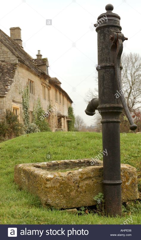 Victorian Water Pump Stock Photos ... Water Pump Ideas, Irish Cottage Interiors, Medieval Objects, Hand Pump Well, Garden Water Pump, Old Water Pumps, Well Ideas, Horse Trough, Hand Water Pump