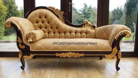 Vintage chaise Antique Couch, Barn Interior, Chaise Lounge Sofa, Carved Furniture, Victorian Furniture, Deco Furniture, Cool House Designs, Chaise Lounge Chair, Lounge Sofa