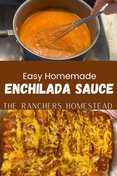 Home Made Enchiladas Sauce, Mild Enchilada Sauce Recipe, Enchalidas Sauce Recipes, Enchiladas Sauce Recipe, Enchilada Sauce Recipe Easy, Homemade Enchilada Sauce Easy, Enchilada Sauce Uses, Home Made Enchilada Sauce, Enchilada Sauce Homemade