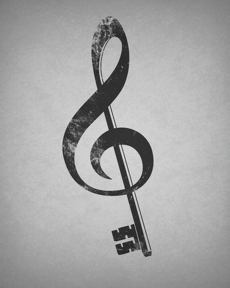 Tattoo Music, Key Tattoos, Key Tattoo, Kunst Tattoos, Music Tattoo Designs, Note Tattoo, Music Drawings, Music Tattoo, Music Tattoos