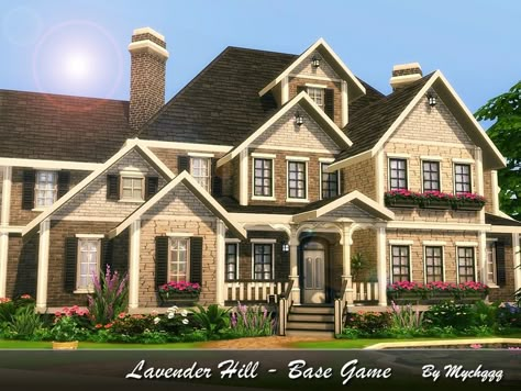 Lavender Hill is family Suburban house built on 40x30 lot in Oasis Springs.  Found in TSR Category 'Sims 4 Residential Lots' Family Suburban House, Sims 4 Family House, Oasis Springs, The Sims 4 Lots, Sims 4 House Ideas, Sims 4 Build Ideas, Sims 4 Lots, Sims House Ideas, Sims 4 Family