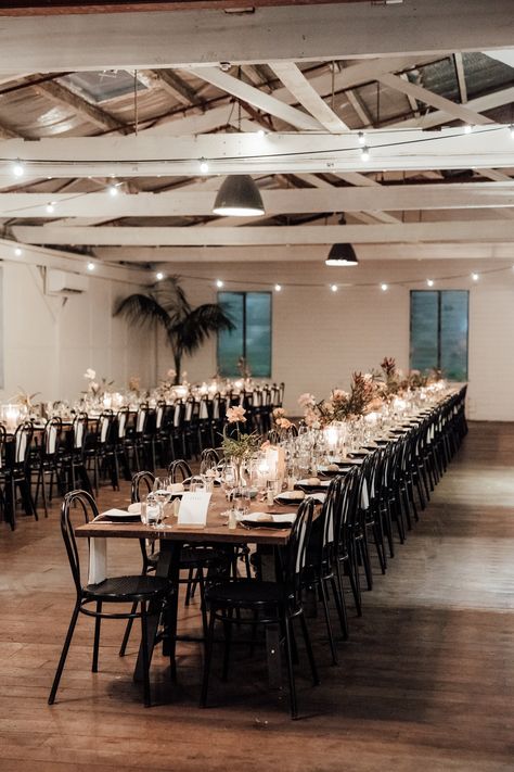 Venue - Gather & Tailor Floristry - Anatomy of Flowers Photography - Art of Grace Gather And Tailor Wedding, Loft Event Space, Warehouse Event Space, Corporate Event Venue Design, Liberty Warehouse Wedding, Warehouse Wedding, Wedding Planning Services, Wedding Event Venues, Morning Wedding