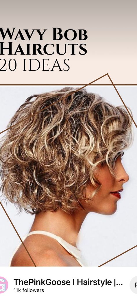 Pelo Bob Ondulado, Wavy Bob Haircut, Kręcony Bob, Short Curly Bob Hairstyles, Kort Bob, Short Wavy Haircuts, Wavy Bob Haircuts, Thick Wavy Hair, Curly Hair Photos