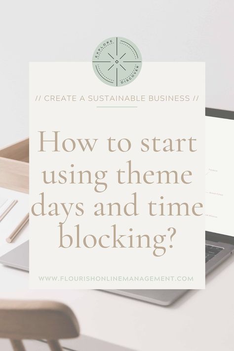 We all feel that there is never enough time to do everything we want to do both personally and in our business. Especially when it comes to running a business, somehow everything seems to be taking more time than expected. So in this blog, we’re looking at what theme days and time blocking is, how to get started with them and why there is a bigger benefit to using theme days and time blocking than just doing it for the sake of saving time or being productive Block Time Management, Time Blocking Categories, Time Blocking Tips, How To Time Block, Time Blocking Schedule, Parkinson's Law, Day Designer Planner, Digital Journaling, Being Productive