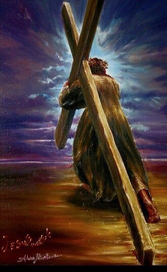 Jesus carrying the cross Jesus Carrying The Cross, Good Friday Images, Carrying The Cross, Religious Pictures, Prophetic Art, Pictures Of Jesus Christ, Ayat Alkitab, Christian Pictures, The Cross Of Christ