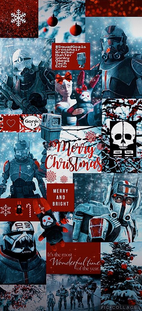 Wallpaper by @RogueChimaera re edited by me Christmas Wallpaper Star Wars, Christmas Star Wars Wallpaper, Star Wars Christmas Wallpaper, Bad Batch Wallpaper, Pleasing Wallpapers, Xmas Wallpaper, Star Wars Love, Star Wars Christmas, Bad Batch