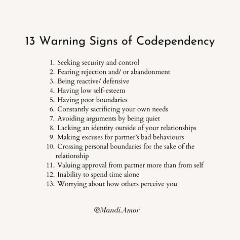 Signs Of Codependency, Co Dependent Relationships, Healing From Codependency, Codependency Healing Affirmations, Codependent No More Quotes, What Is Codependency, Co Dependency Quotes, Codependent Partner, Codependent Mother