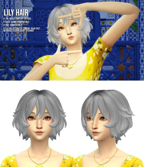 Free Sims Mods Hair, The Sims 4 Cc Unisex Hair, Aesthetic Sims 4 Cc Face, Sims 4 Short Fluffy Hair, The Sims 4 Cc Aesthetic Hair, Sims 4 Ulzzang Cc, Sims 4 Anime Characters, Sims 4 Cc Anime Hair Maxis Match, Sims Anime Hair