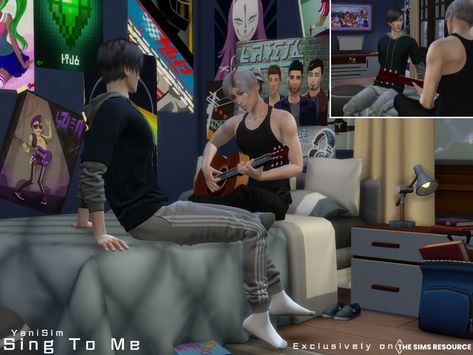 Singing Pose, Sims 4 Traits, Group Poses, Dating Tumblr, Sing To Me, Cute Stories, Sims 4 Cc Finds, Ts4 Cc, The Sims4