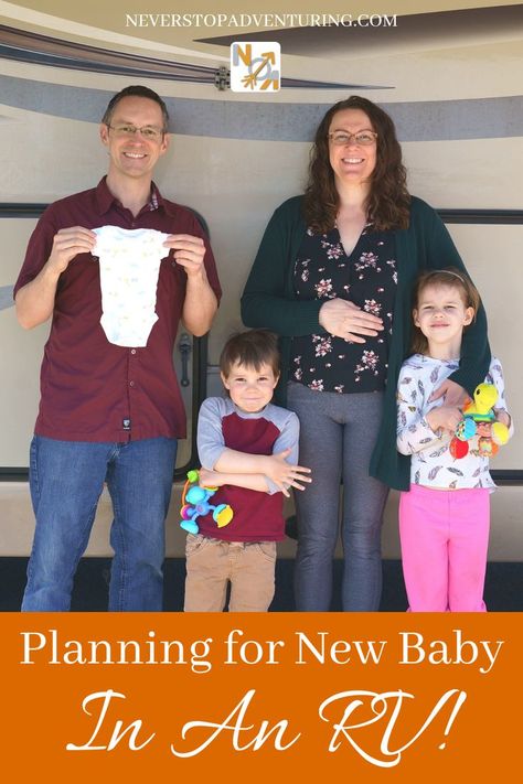 What is it like to be pregnant while full time RVing? We announce our pregnancy and plans. How will this affect fulltime RV life and where will be get pregnancy care? We tell you all about it! Solar Installation, Pregnancy Care, Full Time Rv, Camper Living, Rv Life, Pregnancy Announcement, Rv, New Baby Products, How To Plan