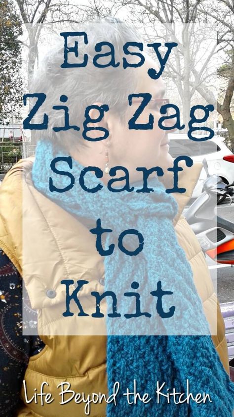 Scarfie Yarn Patterns Knit, Scarfie Yarn, Zig Zag Scarf, Scarf Looks, Stash Buster, Free Pdf Pattern, Variegated Yarn, Scarf Knitting Patterns, Diy Tutorials