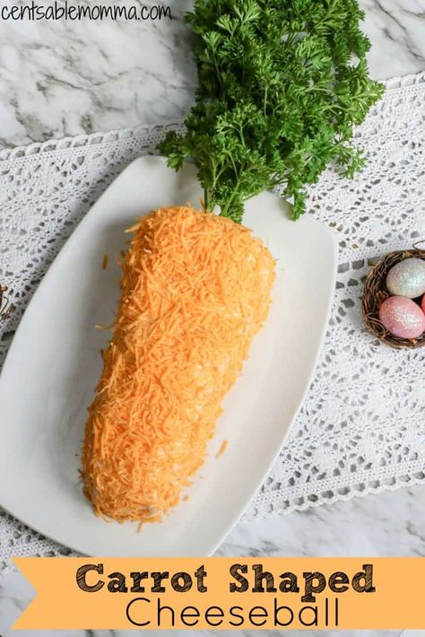 Create this fun carrot shaped cheeseball recipe as an easy appetizer for Easter. Serve with crackers or veggies on the side. Easter Cheeseball, Carrot Cheese Ball, Cheese Ball Easy, Easter Cheese Ball, Easter Appetizer, Easter Appetizers Easy, Easter Food Appetizers, Easter Appetizers, Easter Entertaining