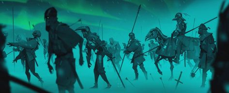 Ghost Army, Zombie Army, Lich King, Ghost And Ghouls, Paintings And Drawings, Fantasy Aesthetic, Fantasy Concept Art, Fantasy Warrior, Medieval Fantasy