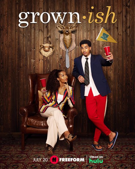 grown-ish (@grownish) / Twitter Zoey Johnson, Black Tv Shows, Trevor Jackson, Lost Poster, Grown Ish, Yara Shahidi, Black Tv, Comedy Series, Science Fiction Tv