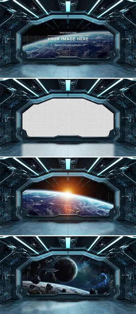 Cyberpunk Spaceship Interior, Spaceship Interior Design, Futuristic Window, Spaceship Background, Spaceship Window, Spaceship Room, Window Template, Spaceship Interior, Mockups Free