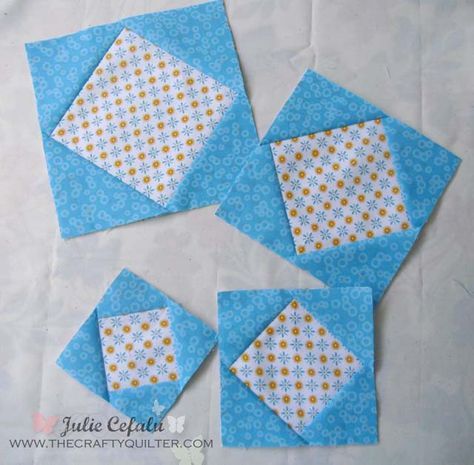 Block In A Block Quilt Pattern, Quilt Instructions, Quilts Blocks, Quilt Tips, Quilting Blocks, Perfect Squares, Patch Aplique, Quilt Binding, Quilt Block Tutorial