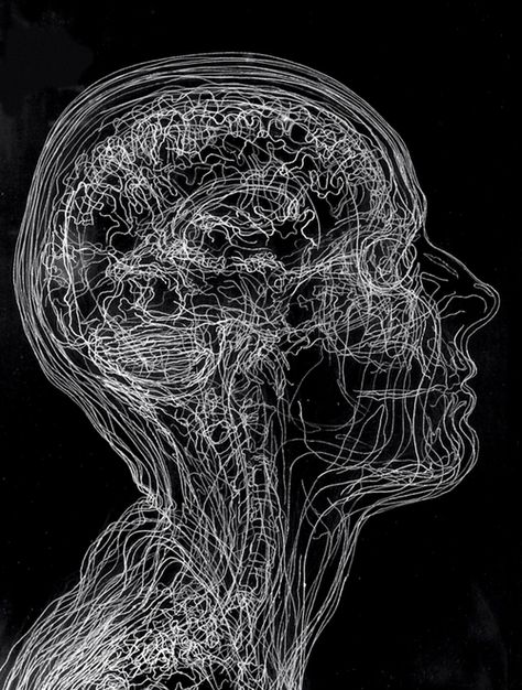 . Brain Art, Medical Art, Wow Art, A Level Art, Arte Fantasy, Anatomy Art, A Drawing, Dark Art, Self Portrait