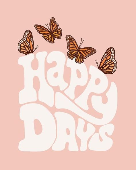 Happy Days Aesthetic, Diy Pottery Painting, Have A Happy Day, Diy Pottery, Happy Words, Happy Days, Graphic Tops, Jesus Is Lord, Typography Fonts